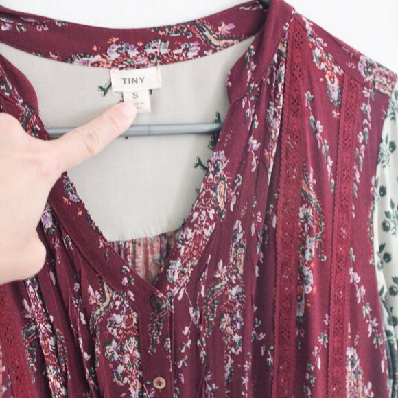Anthropologie x Tiny Patchwork Paisley Tunic Dress - Small - Picture 3 of 7